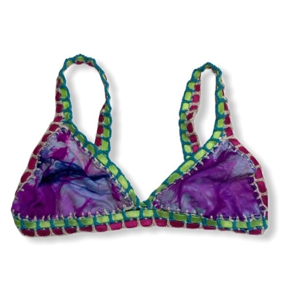 Designer Tie Dye Bikini‎ Top - Picture 1 of 6